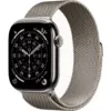 Apple Watch 11 46mm, Natural Titanium, Milanese Loop, M/L