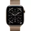 Apple Watch 11 46mm, Gold Titanium, Milanese Loop, M/L